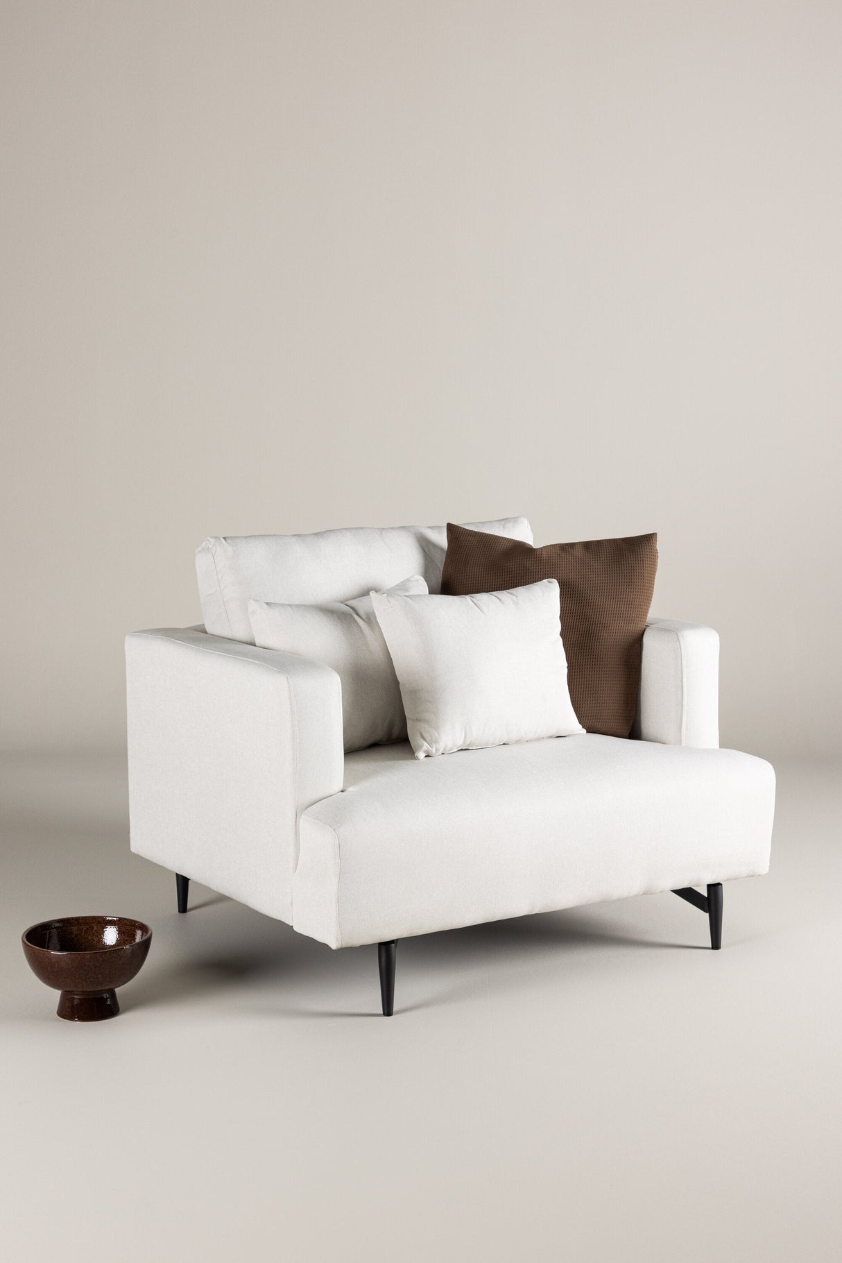 Sofia Sessel - beige/Polyester - Leinen - Sessel - ALVAHOME