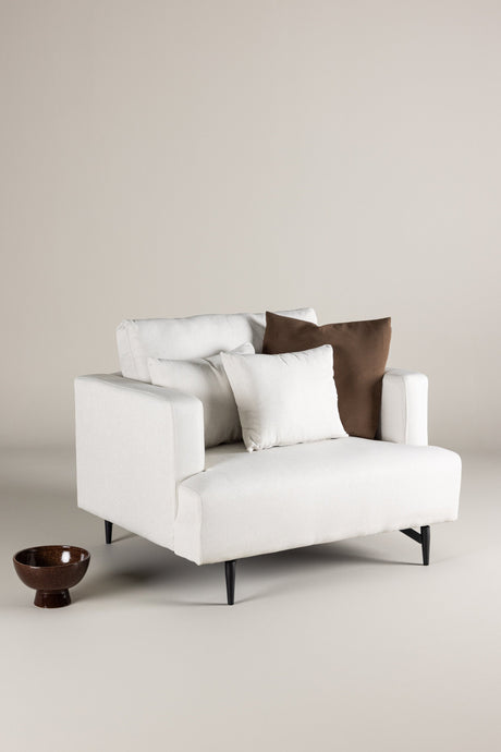Sofia Sessel - beige/Polyester - Leinen - Sessel - ALVAHOME