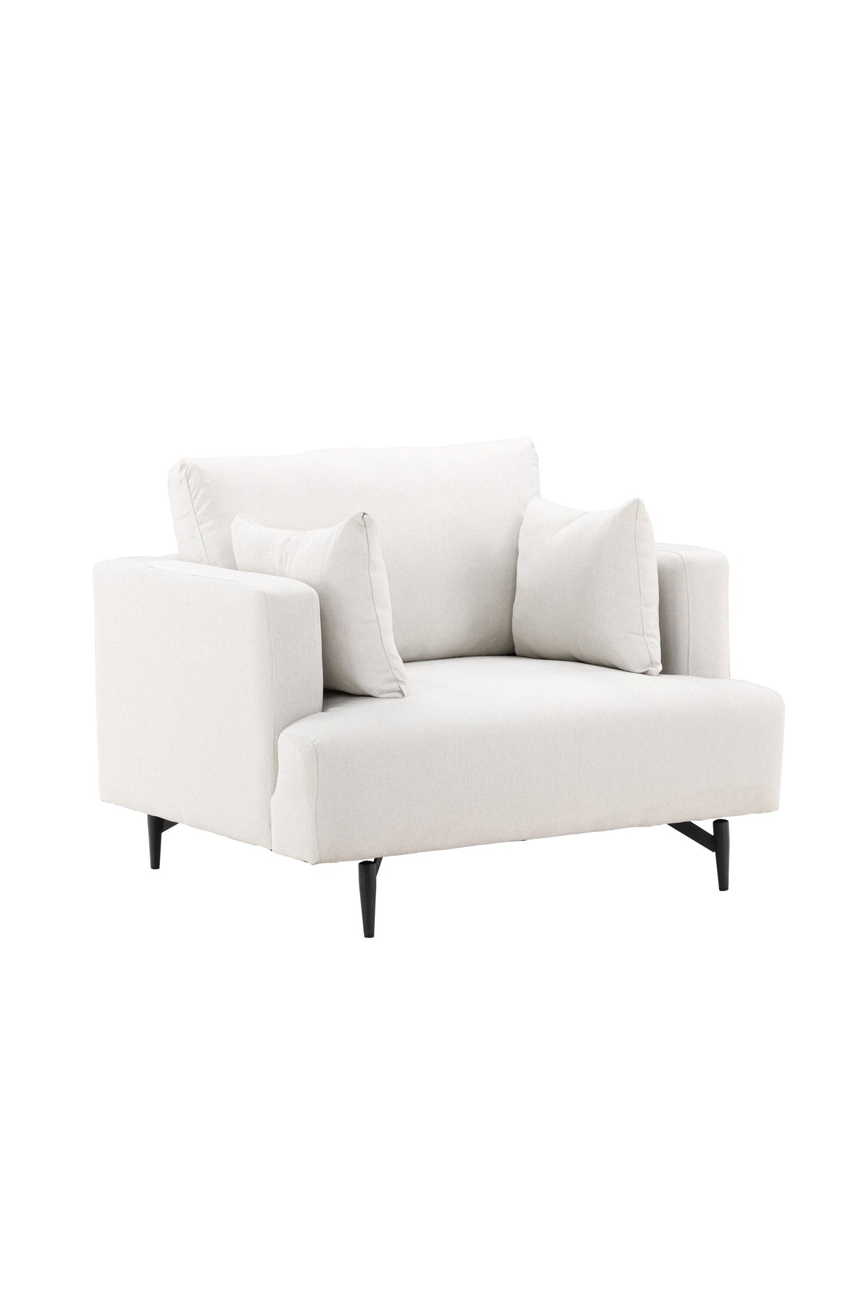 Sofia Sessel - beige/Polyester - Leinen - Sessel - ALVAHOME