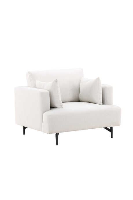 Sofia Sessel - beige/Polyester - Leinen - Sessel - ALVAHOME