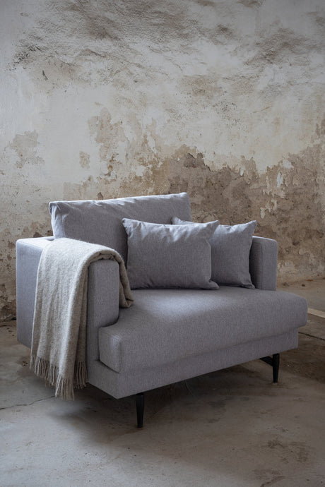 Sofia Sessel - grau/Polyester - Sessel - ALVAHOME