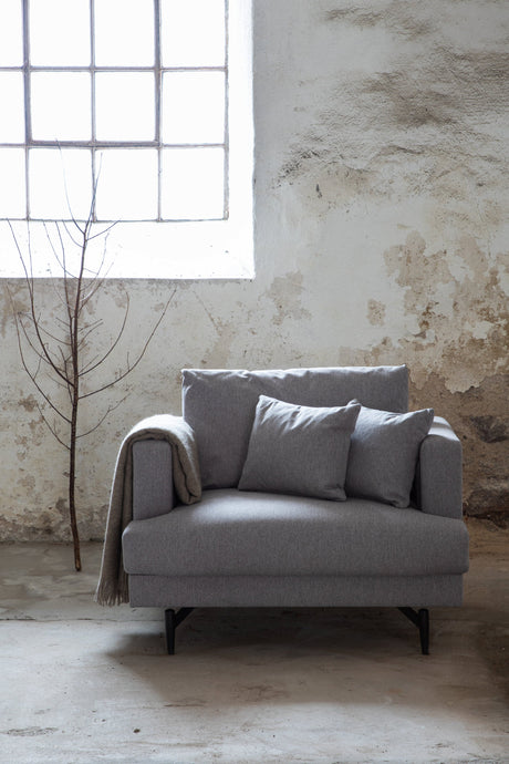 Sofia Sessel - grau/Polyester - Sessel - ALVAHOME