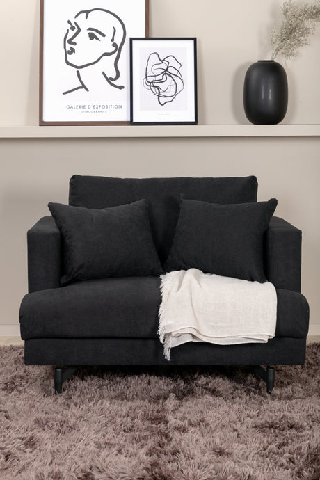 Sofia Sessel - schwarz/Polyester - Sessel - ALVAHOME