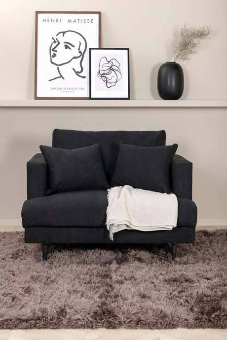 Sofia Sessel - schwarz/Polyester - Sessel - ALVAHOME