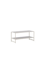 Staal Beistelltisch - beige/Stahl - Beistelltische - ALVAHOME
