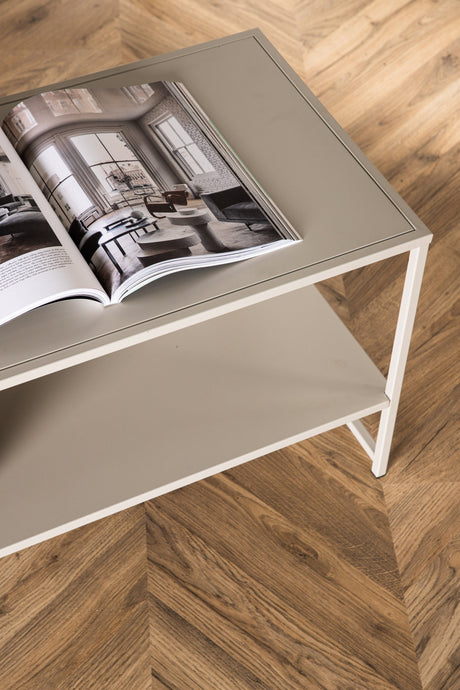 Staal Beistelltisch - beige/Stahl - Beistelltische - ALVAHOME