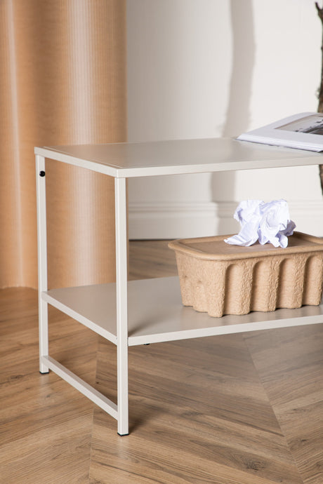 Staal Beistelltisch - beige/Stahl - Beistelltische - ALVAHOME