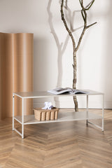 Staal Beistelltisch - beige/Stahl - Beistelltische - ALVAHOME