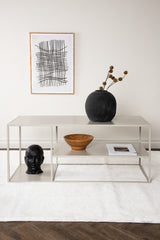 Staal Couchtisch - beige/Stahl - Couchtische - ALVAHOME