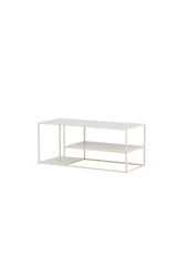 Staal Couchtisch - beige/Stahl - Couchtische - ALVAHOME