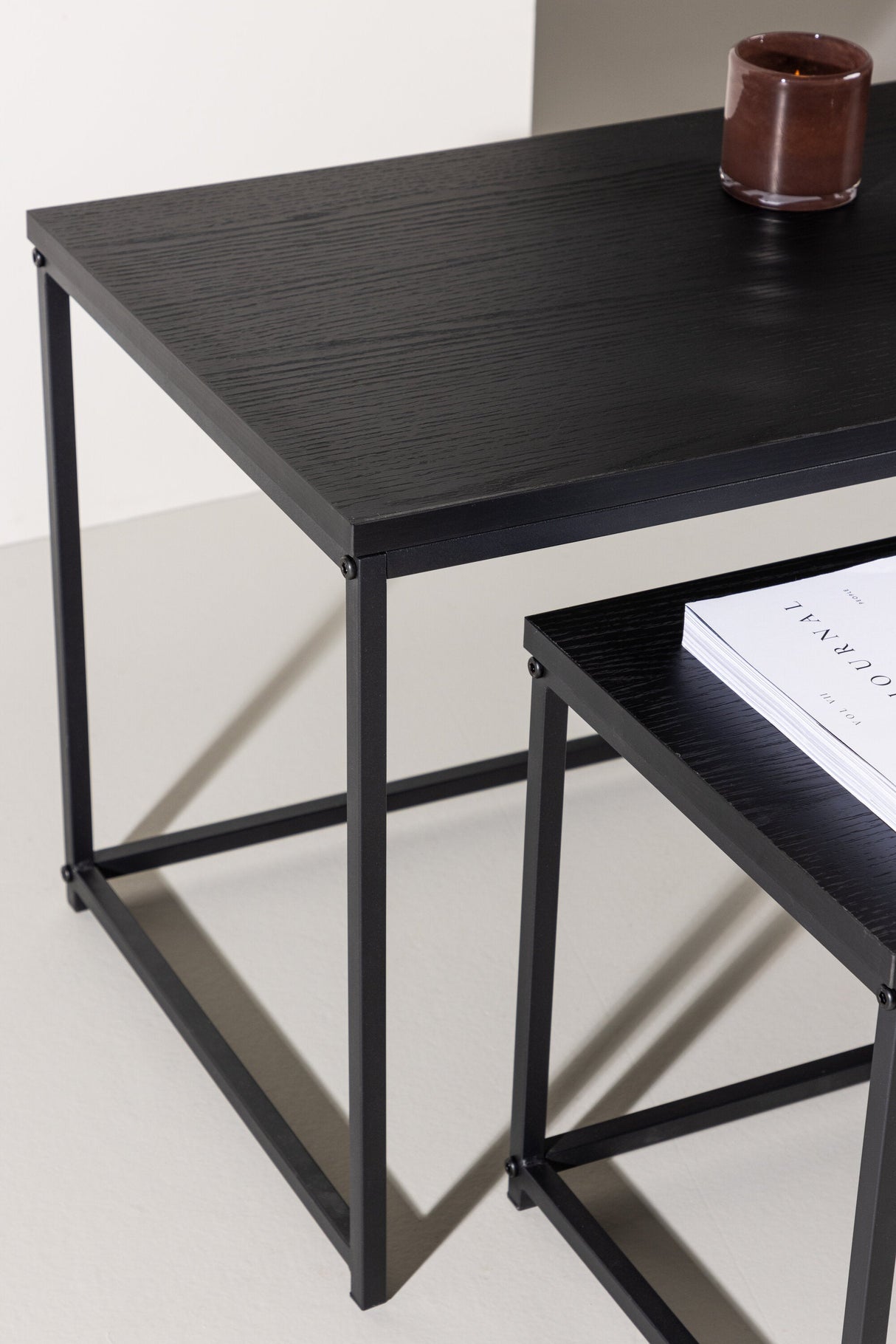 Staal Couchtisch - schwarz/MDF - Couchtische - ALVAHOME