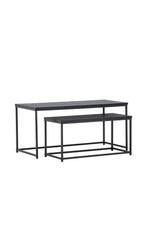 Staal Couchtisch - schwarz/MDF - Couchtische - ALVAHOME