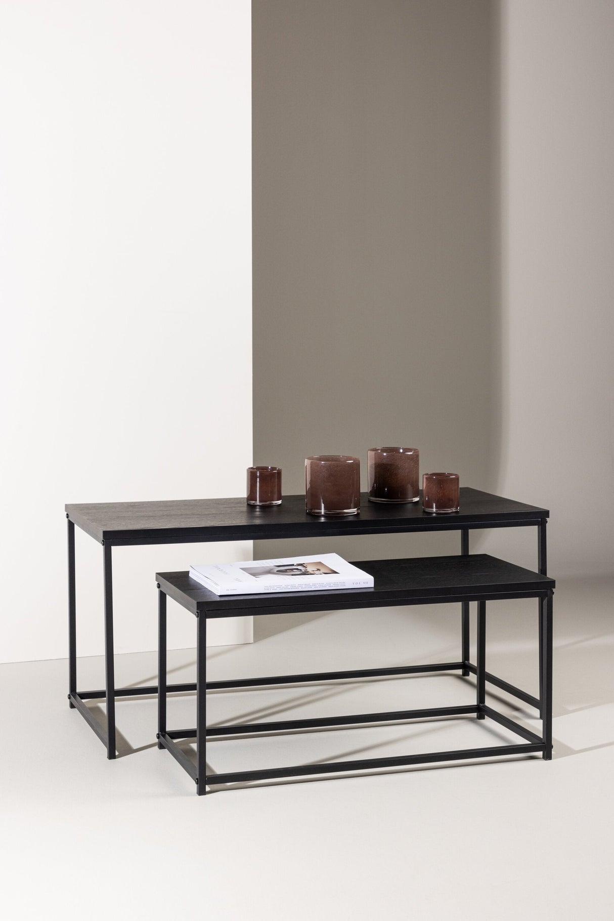 Staal Couchtisch - schwarz/MDF - Couchtische - ALVAHOME