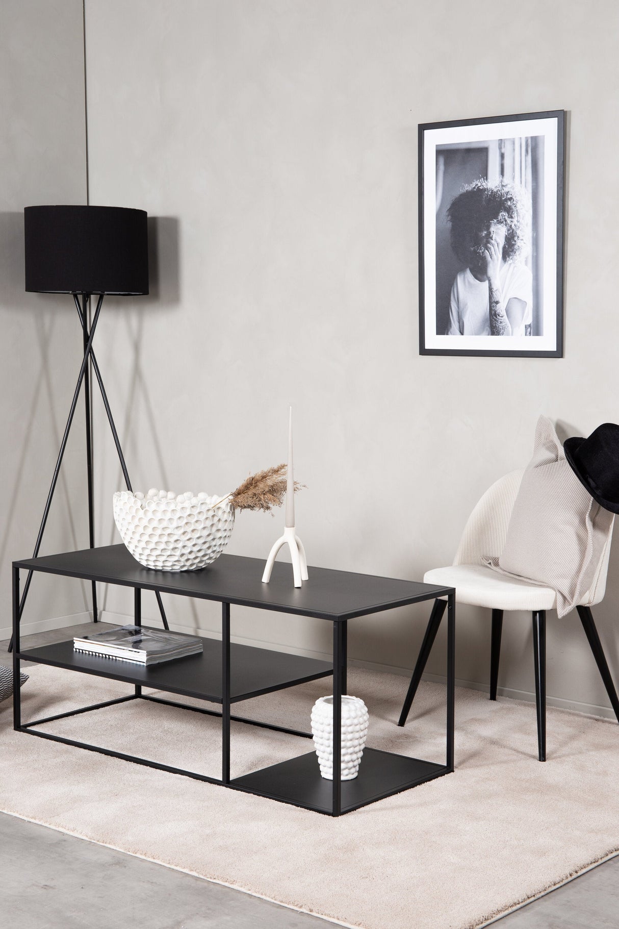 Staal Couchtisch - schwarz/Stahl - Couchtische - ALVAHOME