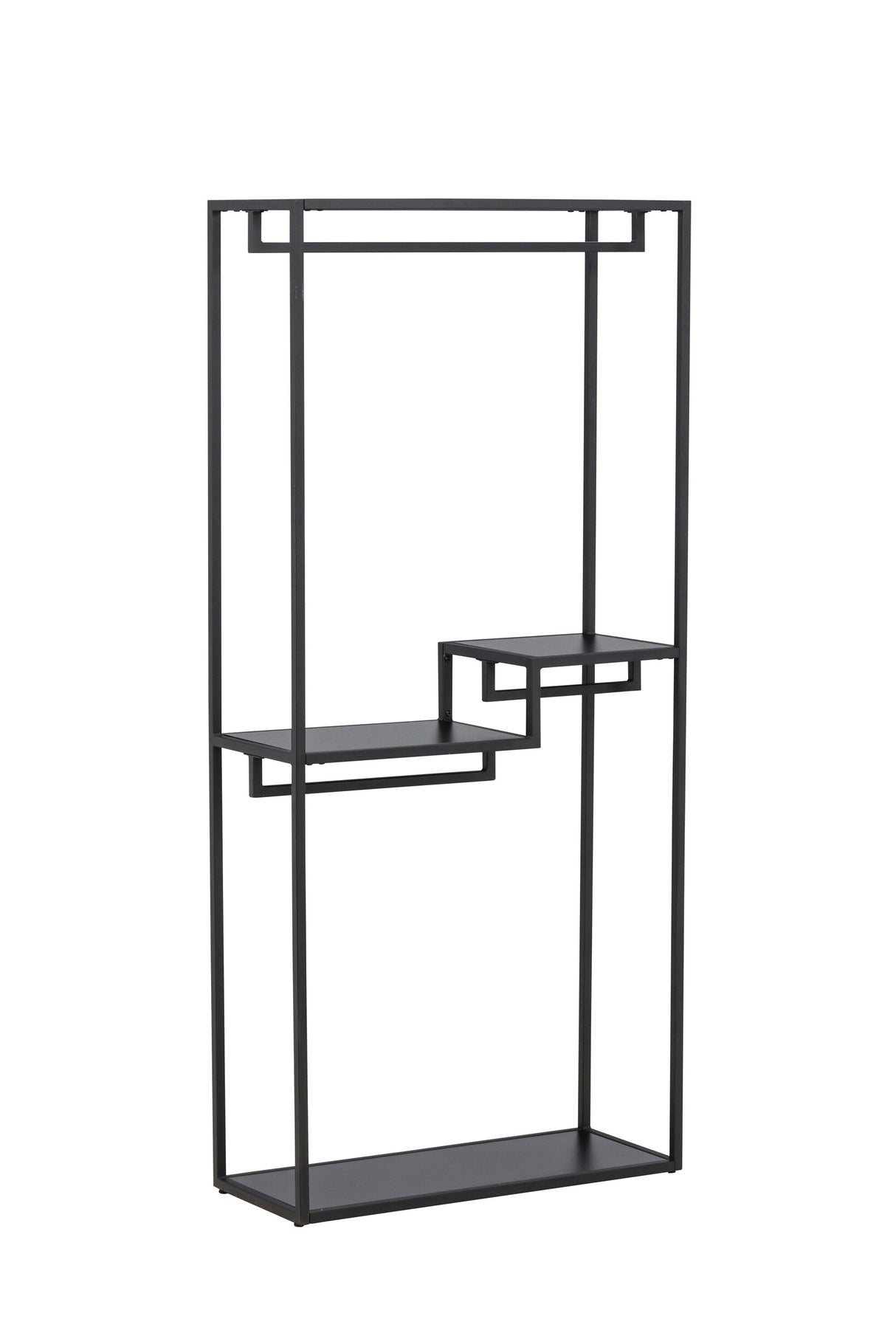 Staal Kleiderständer - schwarz/Stahl - Kleiderständer - ALVAHOME