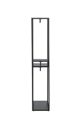 Staal Kleiderständer - schwarz/Stahl - Kleiderständer - ALVAHOME