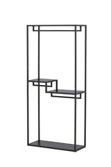 Staal Kleiderständer - schwarz/Stahl - Kleiderständer - ALVAHOME