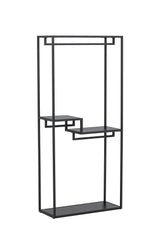 Staal Kleiderständer - schwarz/Stahl - Kleiderständer - ALVAHOME