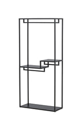 Staal Kleiderständer - schwarz/Stahl - Kleiderständer - ALVAHOME