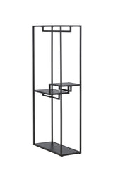 Staal Kleiderständer - schwarz/Stahl - Kleiderständer - ALVAHOME