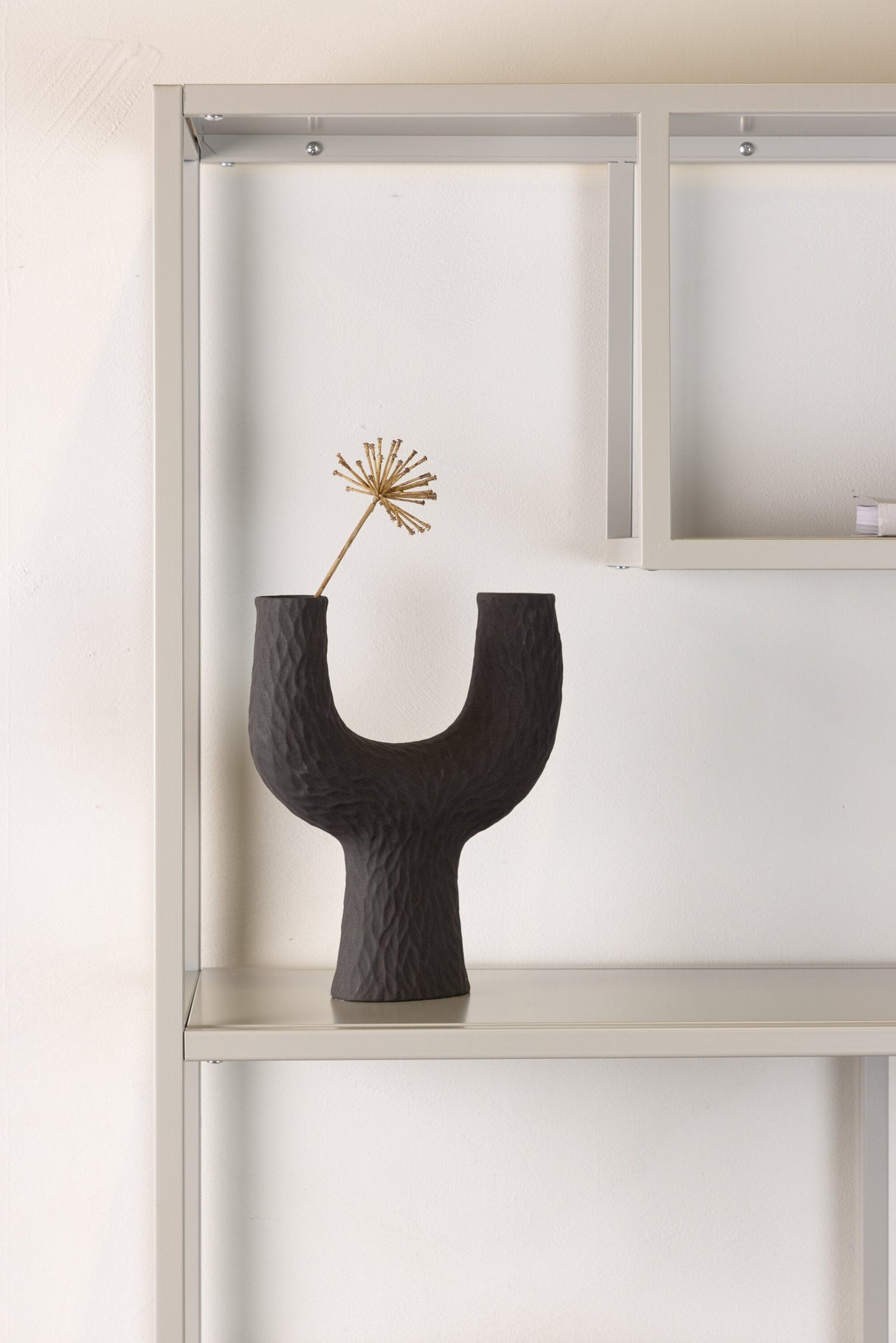 Staal Regal - beige/Stahl - Regale - ALVAHOME