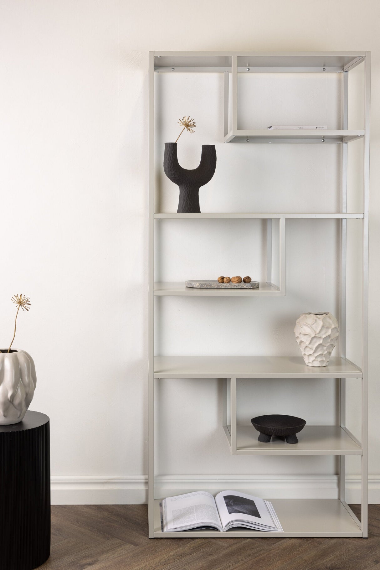 Staal Regal - beige/Stahl - Regale - ALVAHOME