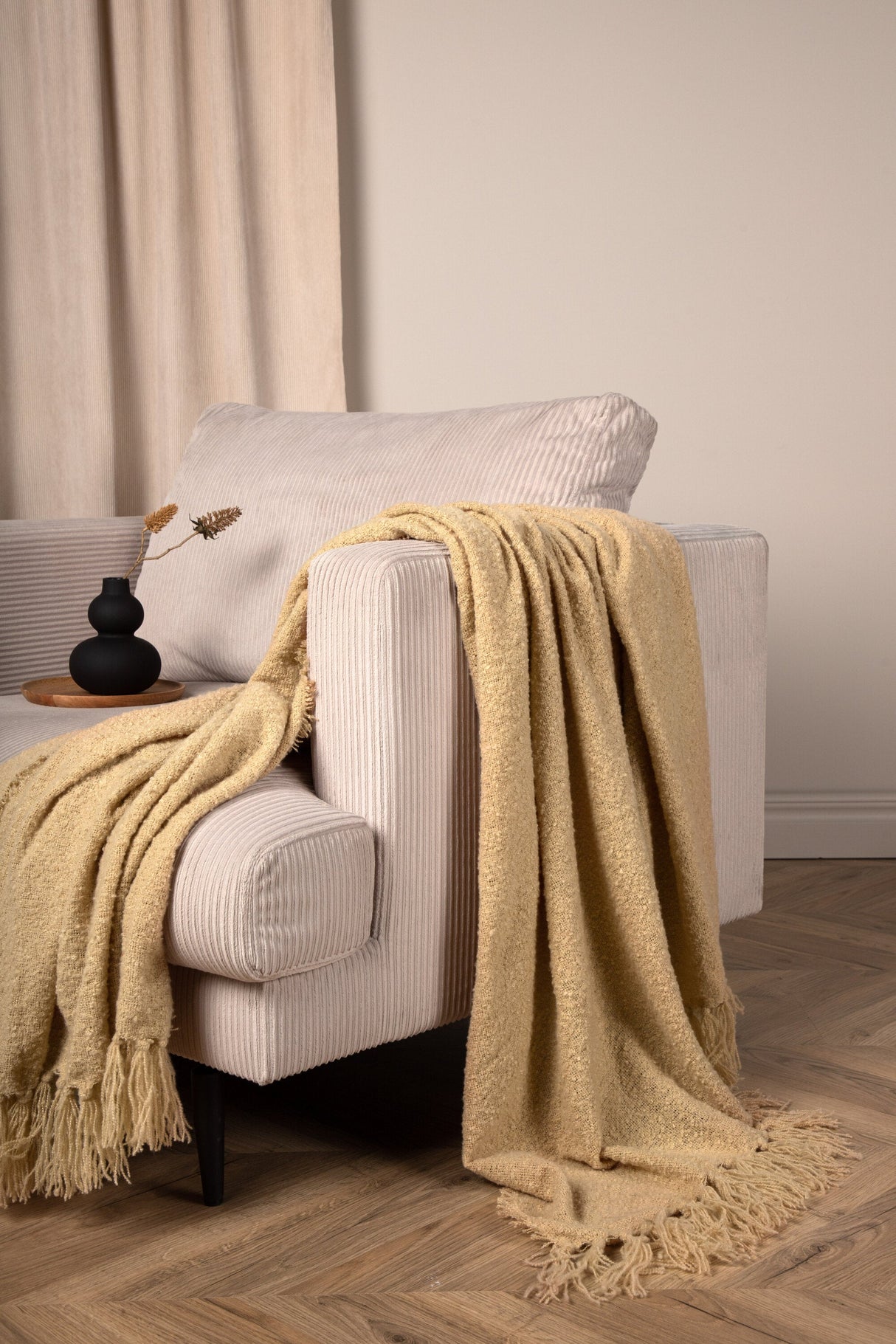 Stanly Decke - sand/Polyester - Decken - ALVAHOME