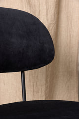 Stella Esszimmerstuhl - schwarz/Stahl - Essstühle - ALVAHOME