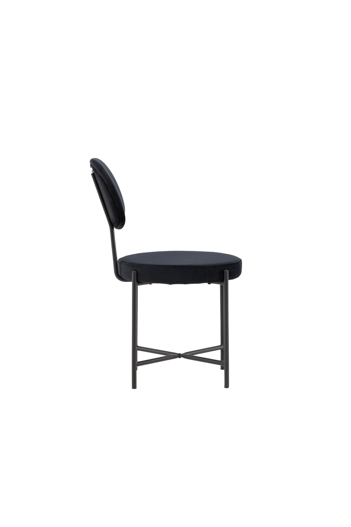 Stella Esszimmerstuhl - schwarz/Stahl - Essstühle - ALVAHOME