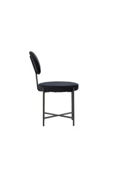 Stella Esszimmerstuhl - schwarz/Stahl - Essstühle - ALVAHOME