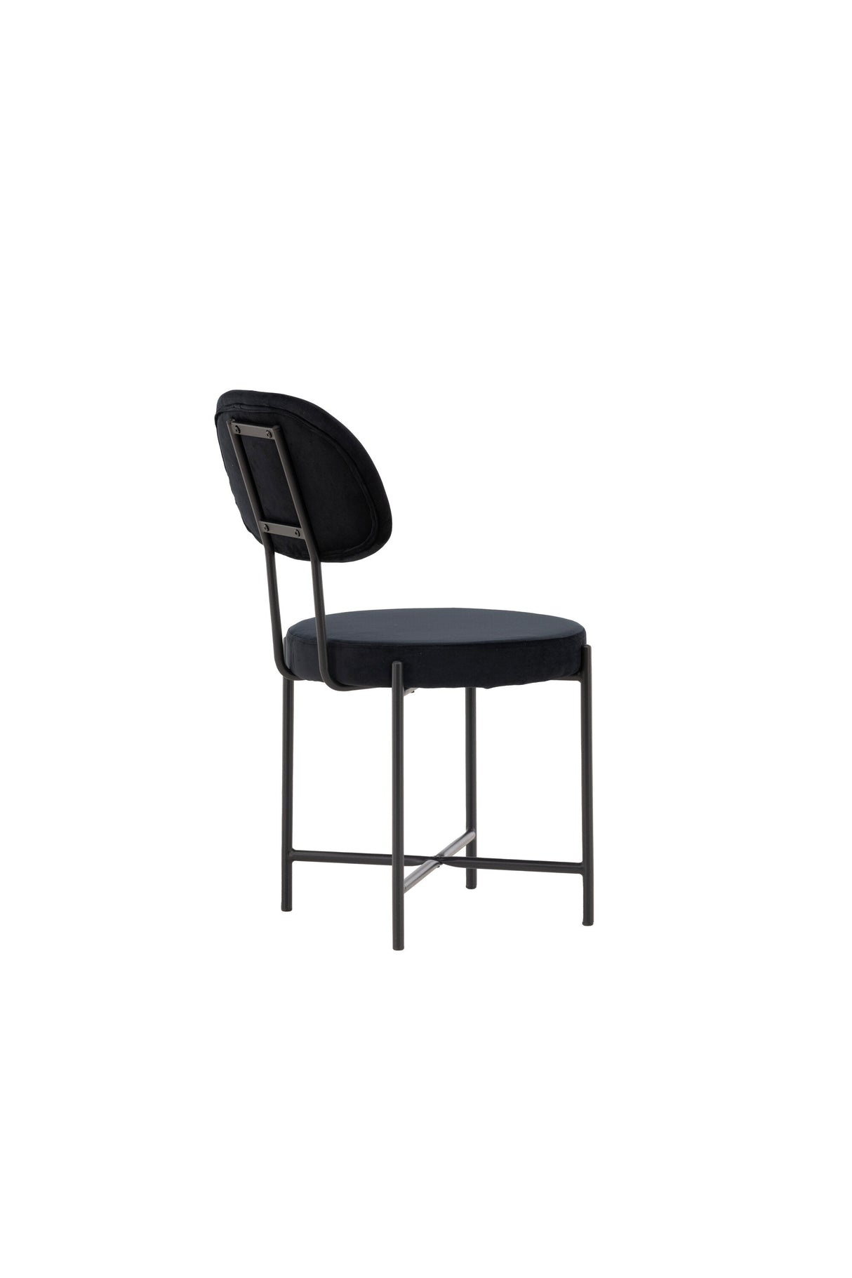 Stella Esszimmerstuhl - schwarz/Stahl - Essstühle - ALVAHOME
