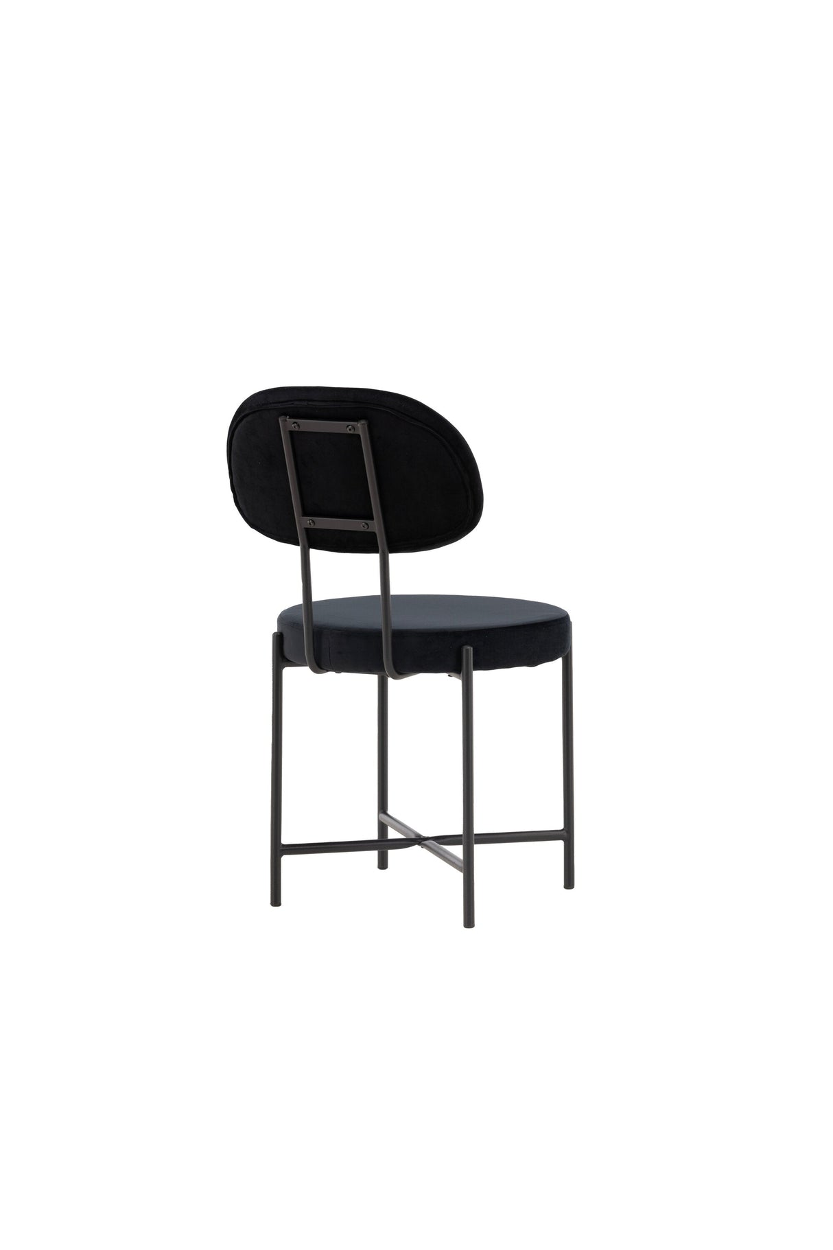 Stella Esszimmerstuhl - schwarz/Stahl - Essstühle - ALVAHOME
