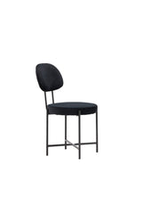 Stella Esszimmerstuhl - schwarz/Stahl - Essstühle - ALVAHOME