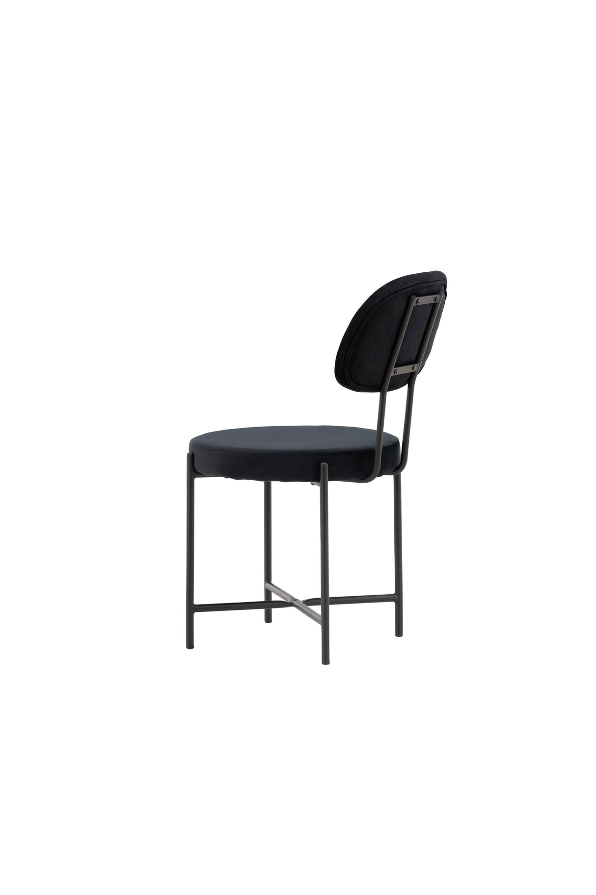 Stella Esszimmerstuhl - schwarz/Stahl - Essstühle - ALVAHOME