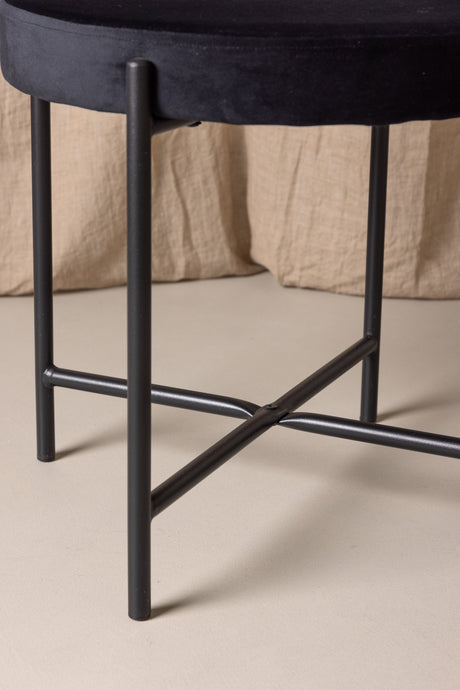Stella Esszimmerstuhl - schwarz/Stahl - Essstühle - ALVAHOME