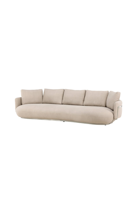 Stellar 4 - Sitzer Sofa - beige/Kiefer - 4 - Sitzer Sofas - ALVAHOME