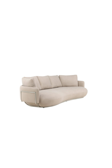 Stellar 4 - Sitzer Sofa - beige/Kiefer - 4 - Sitzer Sofas - ALVAHOME