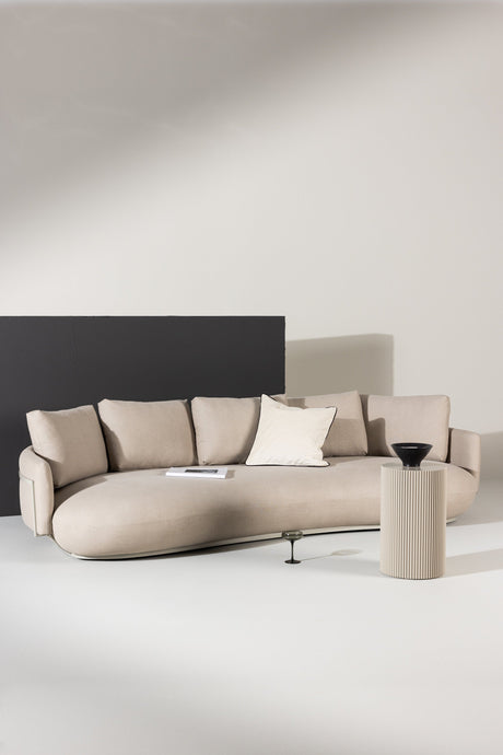 Stellar 4 - Sitzer Sofa - beige/Kiefer - 4 - Sitzer Sofas - ALVAHOME