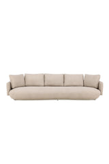 Stellar 4 - Sitzer Sofa - beige/Kiefer - 4 - Sitzer Sofas - ALVAHOME