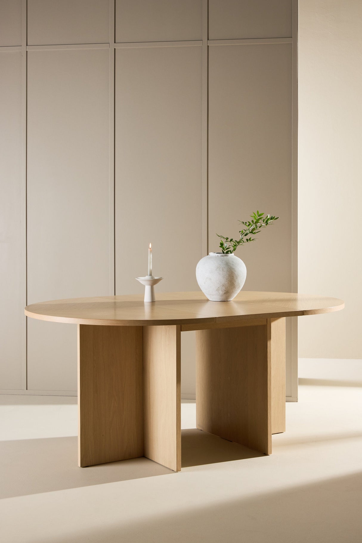 Strada rechteckiger Esstisch - white - wash/MDF - Rechteckige Esstische - ALVAHOME