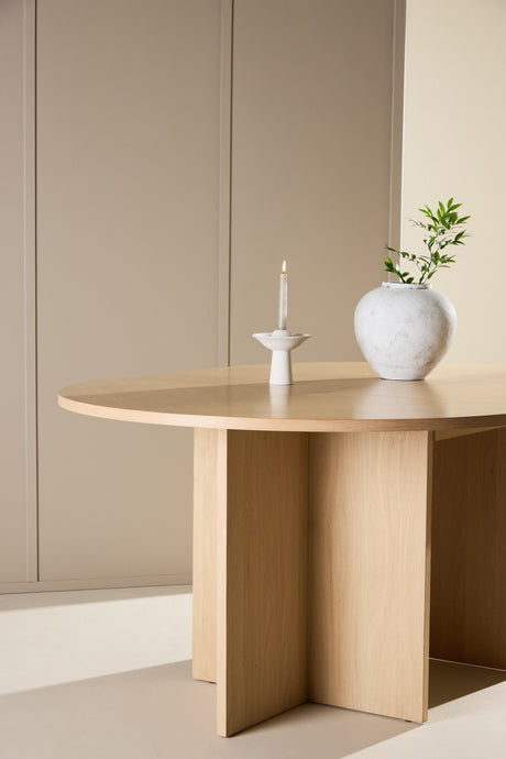Strada rechteckiger Esstisch - white - wash/MDF - Rechteckige Esstische - ALVAHOME