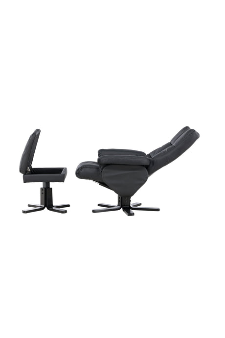 Sven Relaxsessel - schwarz/PU - Relaxsessel - ALVAHOME