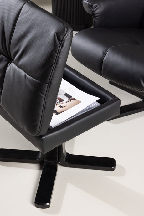 Sven Relaxsessel - schwarz/PU - Relaxsessel - ALVAHOME