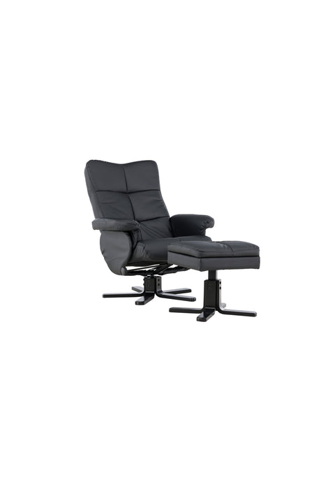 Sven Relaxsessel - schwarz/PU - Relaxsessel - ALVAHOME