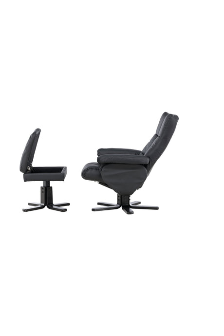 Sven Relaxsessel - schwarz/PU - Relaxsessel - ALVAHOME