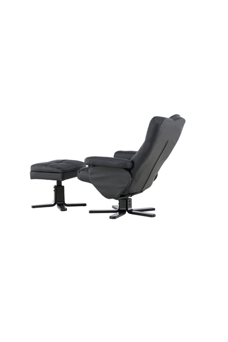 Sven Relaxsessel - schwarz/PU - Relaxsessel - ALVAHOME