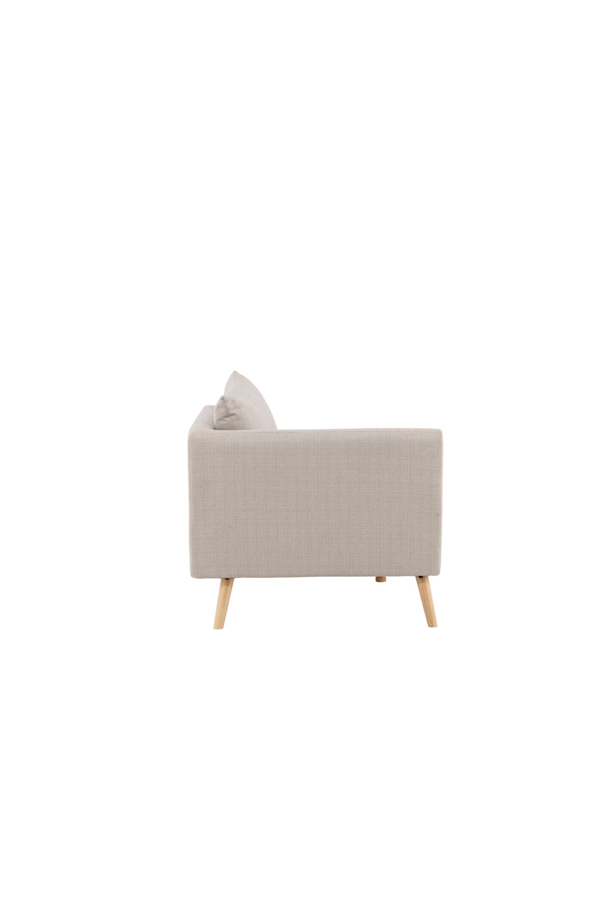 Tacoma 2 - Sitzer Sofa - beige/Polyester - Leinen - 2 - Sitzer Sofas - ALVAHOME