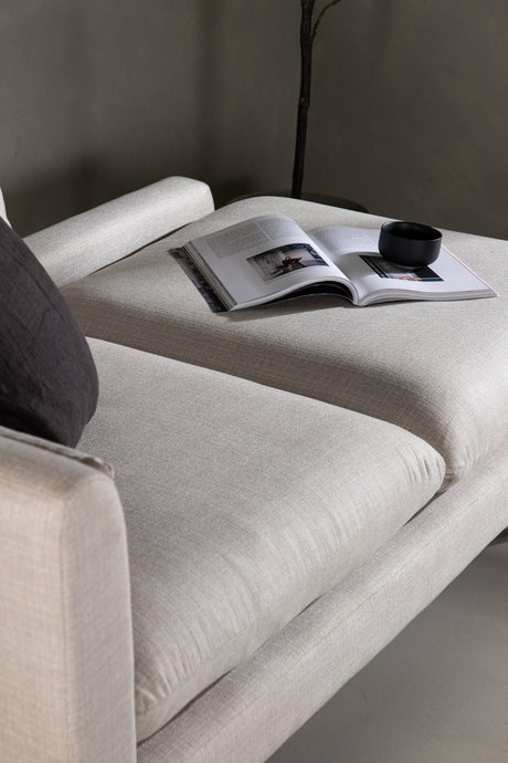 Tacoma 2 - Sitzer Sofa - beige/Polyester - Leinen - 2 - Sitzer Sofas - ALVAHOME