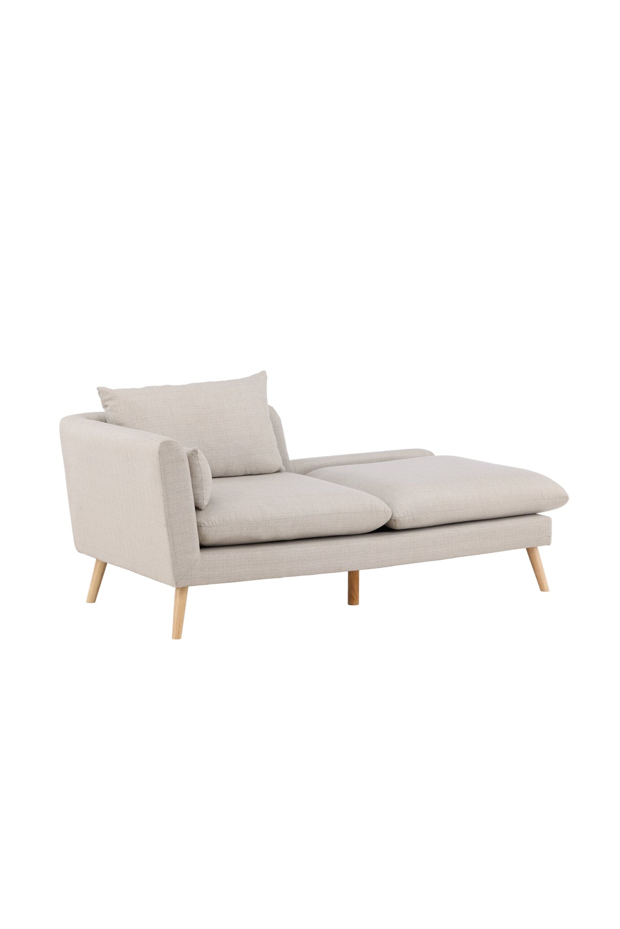 Tacoma 2 - Sitzer Sofa - beige/Polyester - Leinen - 2 - Sitzer Sofas - ALVAHOME