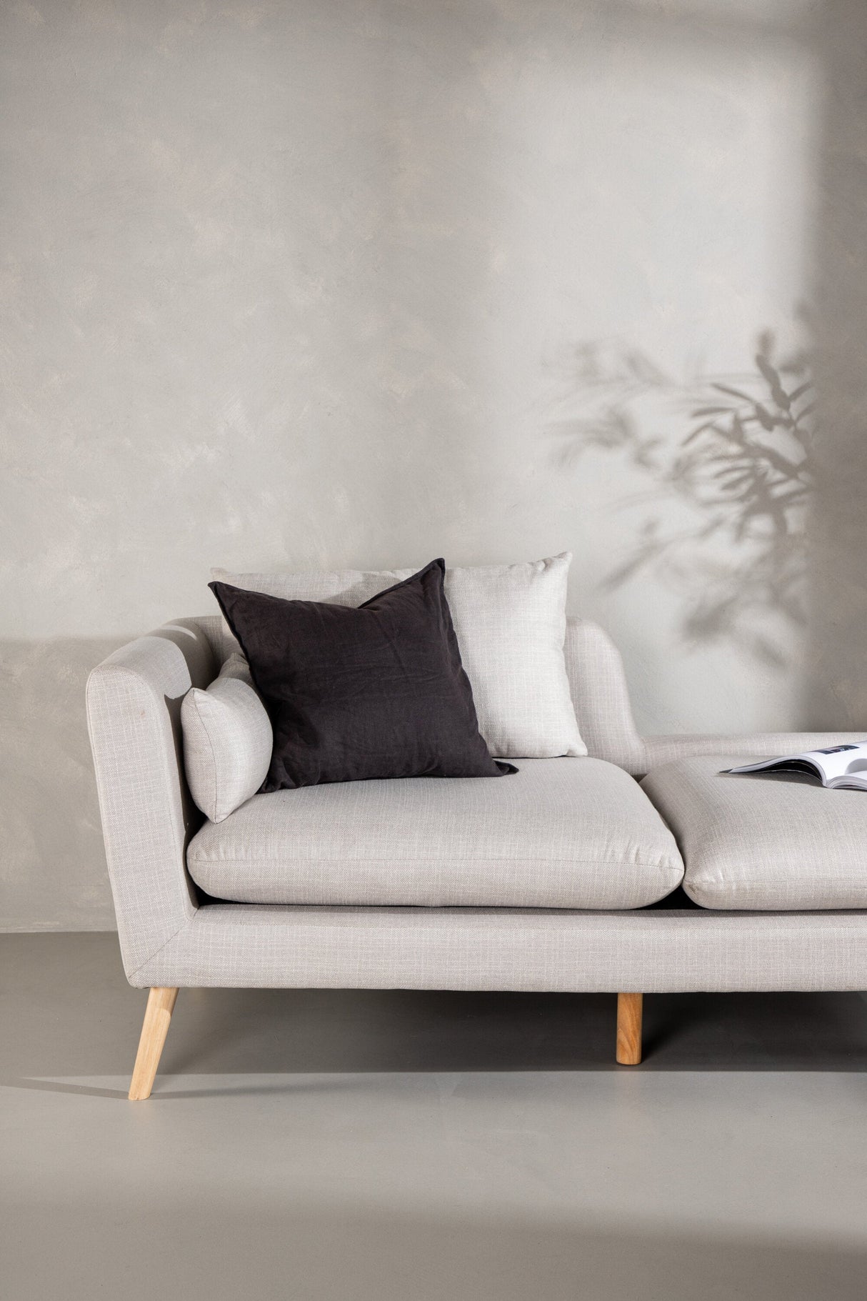 Tacoma 2 - Sitzer Sofa - beige/Polyester - Leinen - 2 - Sitzer Sofas - ALVAHOME